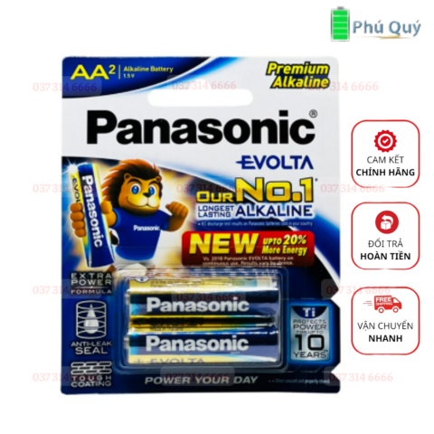 Pin tiểu AA LR6 Panasonic Alkaline LR6T/2B 1.5V vỉ 2 viên - Pin ...