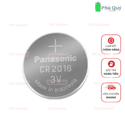 Pin cúc áo CR2016 Panasonic Lithium 3V vỉ 1 viên - Hình ảnh 3