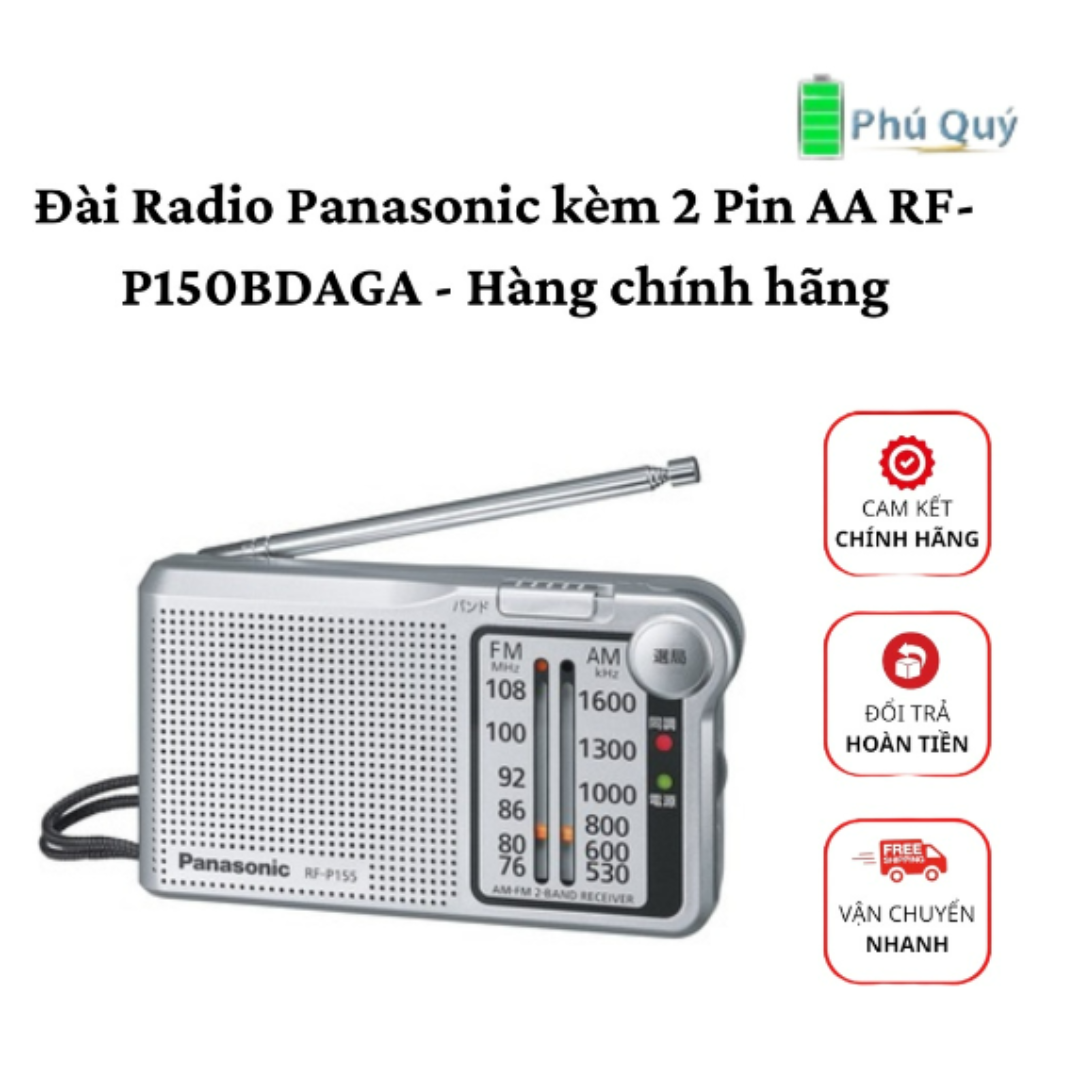 đài radio – Pin Panasonic