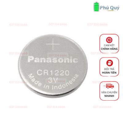 Pin cr1220 panasonic 3v chính hãng - Hình ảnh 2